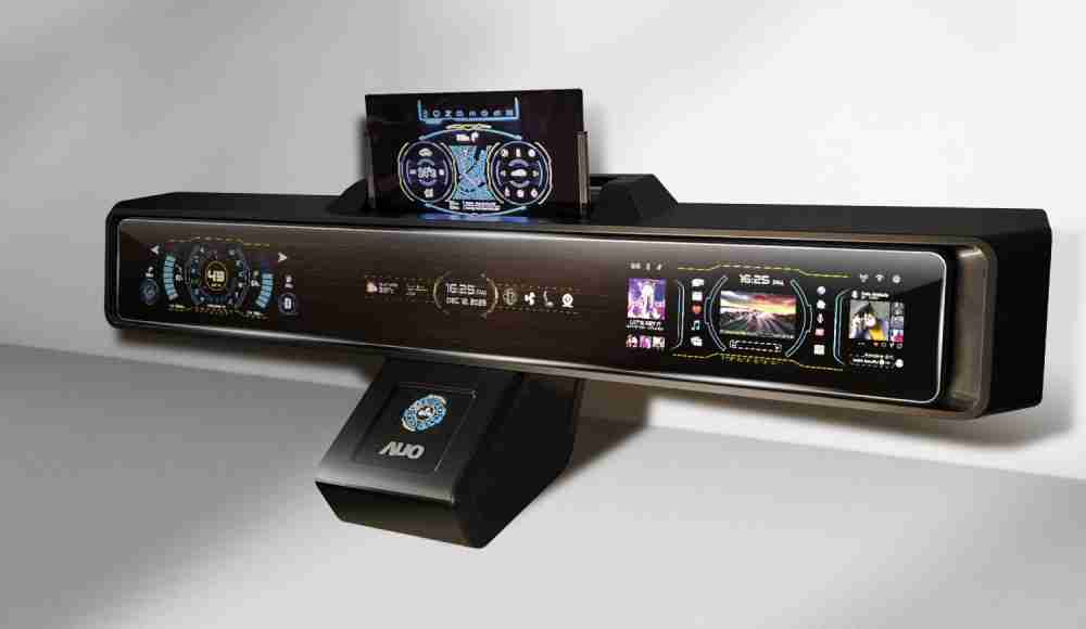 菠菜论坛Micro LED沉浸式车舱显示方案结合 可卷式、、、、可伸缩的Micro LED应用并可呈现不同的质感纹路，，，展现人性化设计