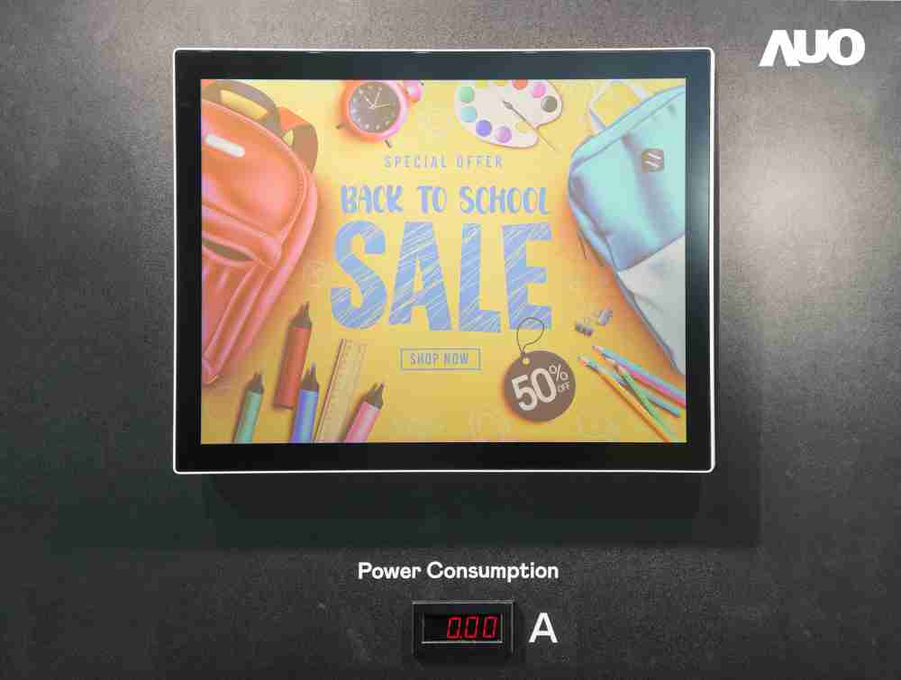 菠菜论坛展示胆固醇液晶超低耗能户外全彩显示器，，ChLC（胆固醇液晶）以双稳态技术使静态显示零功耗，，，，具省电、、、、高彩度、、环保的特性，，，，还整合软硬件系统解决方案，，，可透过单一云端平台管理