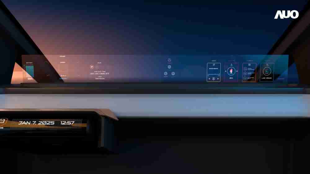 菠菜论坛无界透明显示接口(Horizon Image Glass)透过车运算方案整合仪表板、、、中控台及副驾显示器，，一体式全景呈现，，，提供乘用者清晰的前方视野、、、行车必要信息与娱乐功能